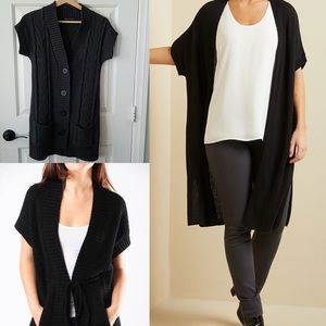 2/$20🆑EUC Express Short Sleeve Cable Knit Duster